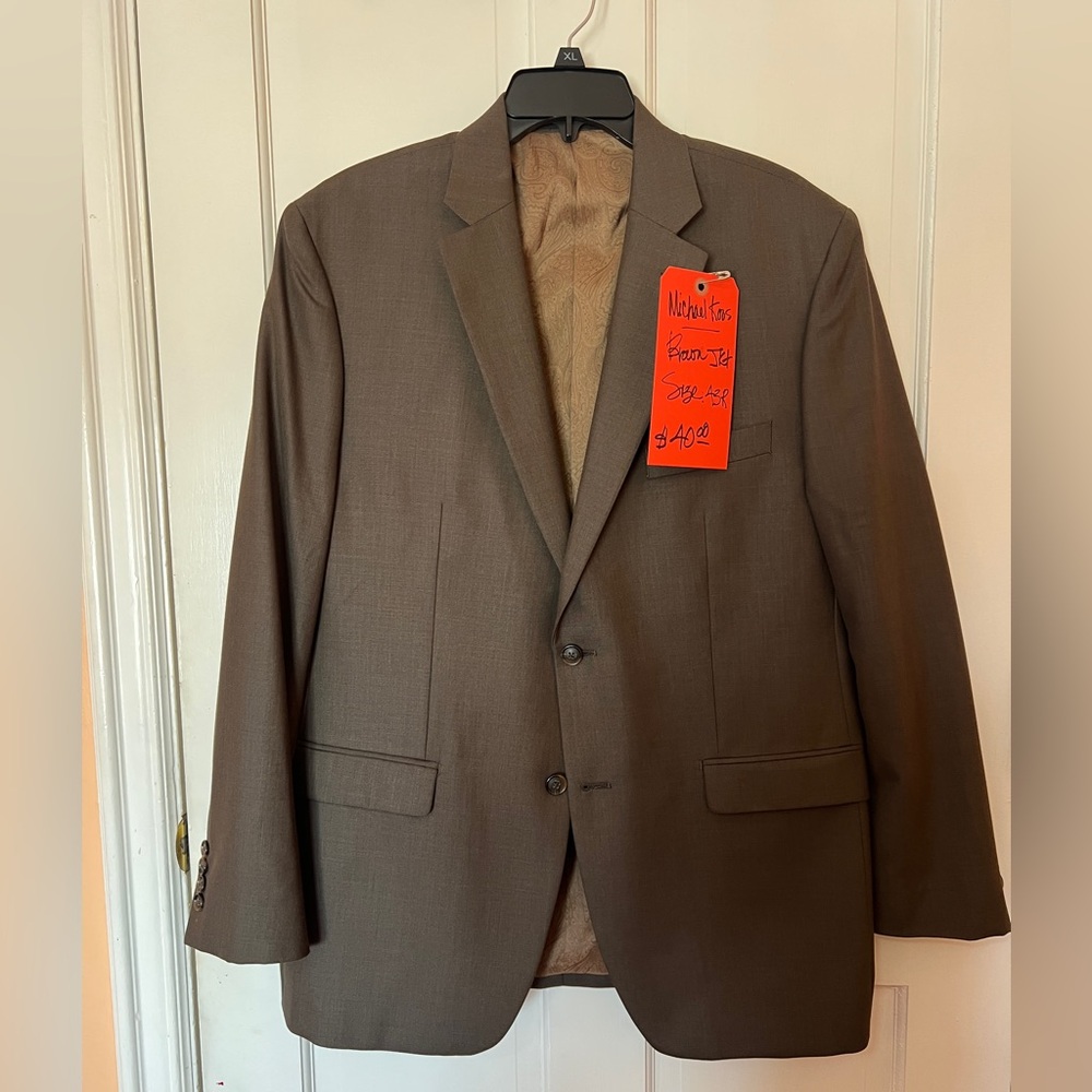 Michael Kors Brown Sport Coat with Notched Lapels